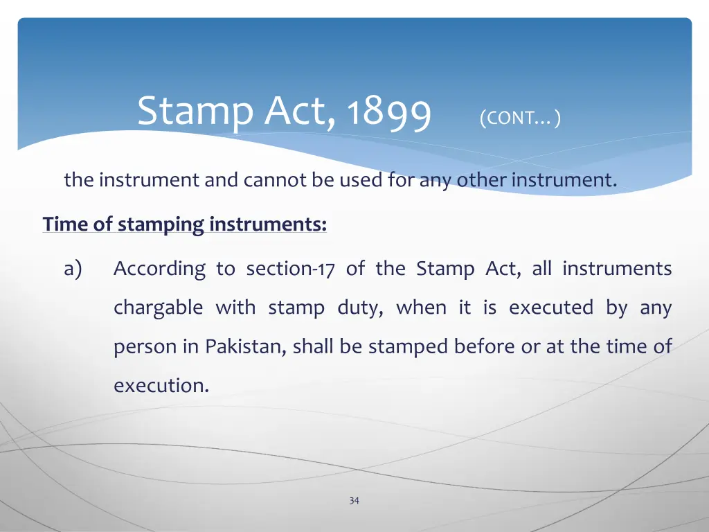 stamp act 1899 cont 30