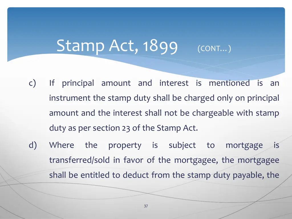 stamp act 1899 cont 33