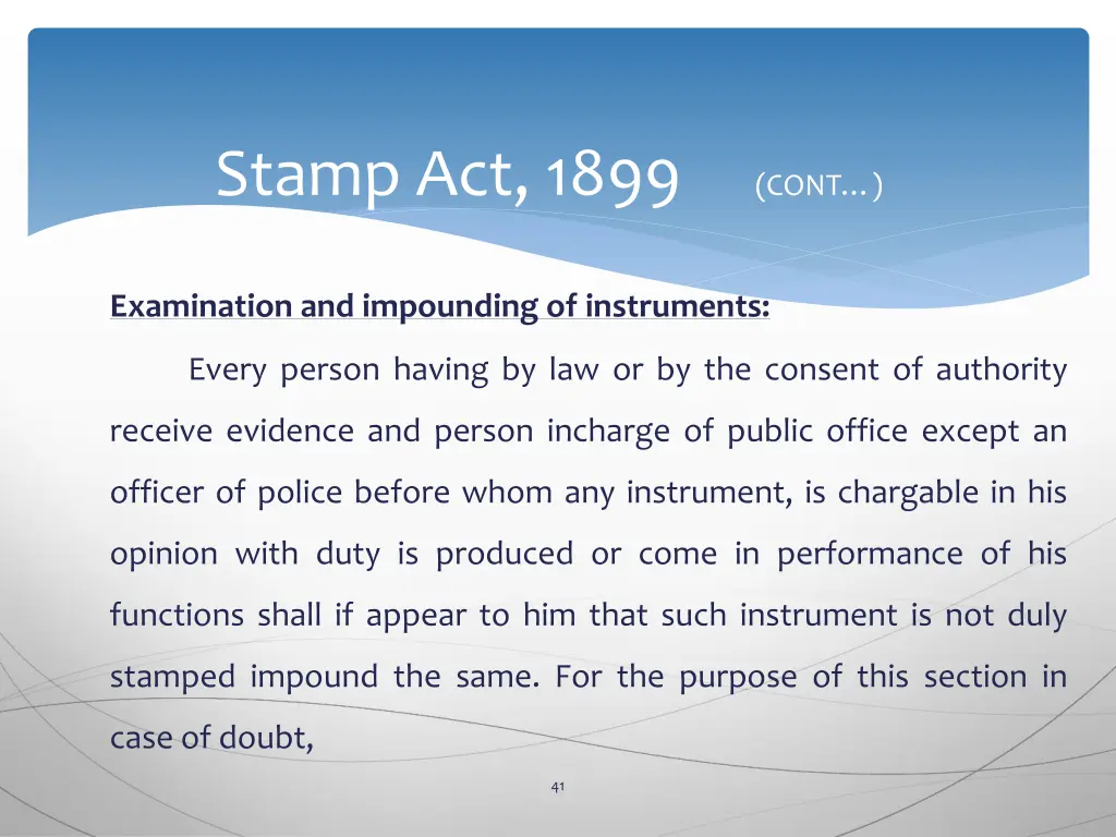 stamp act 1899 cont 37