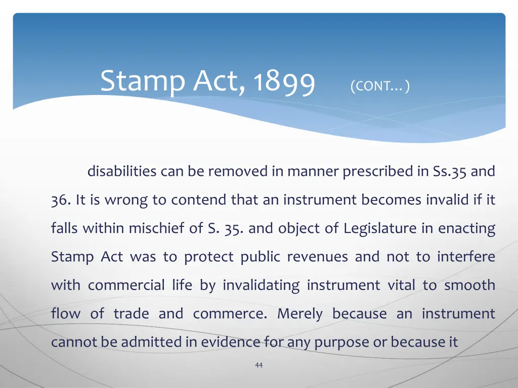 stamp act 1899 cont 40