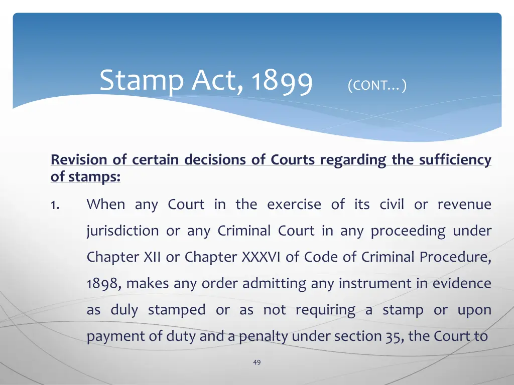 stamp act 1899 cont 45