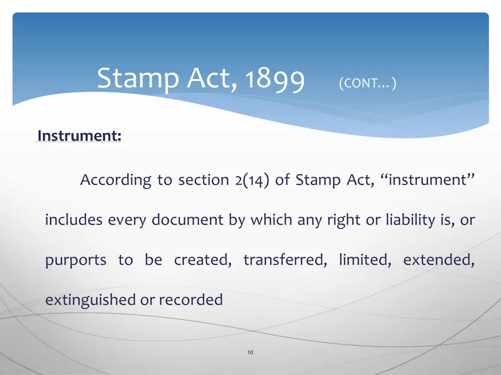 stamp act 1899 cont 6