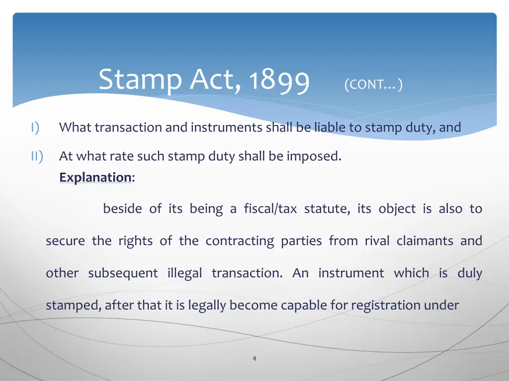 stamp act 1899 cont