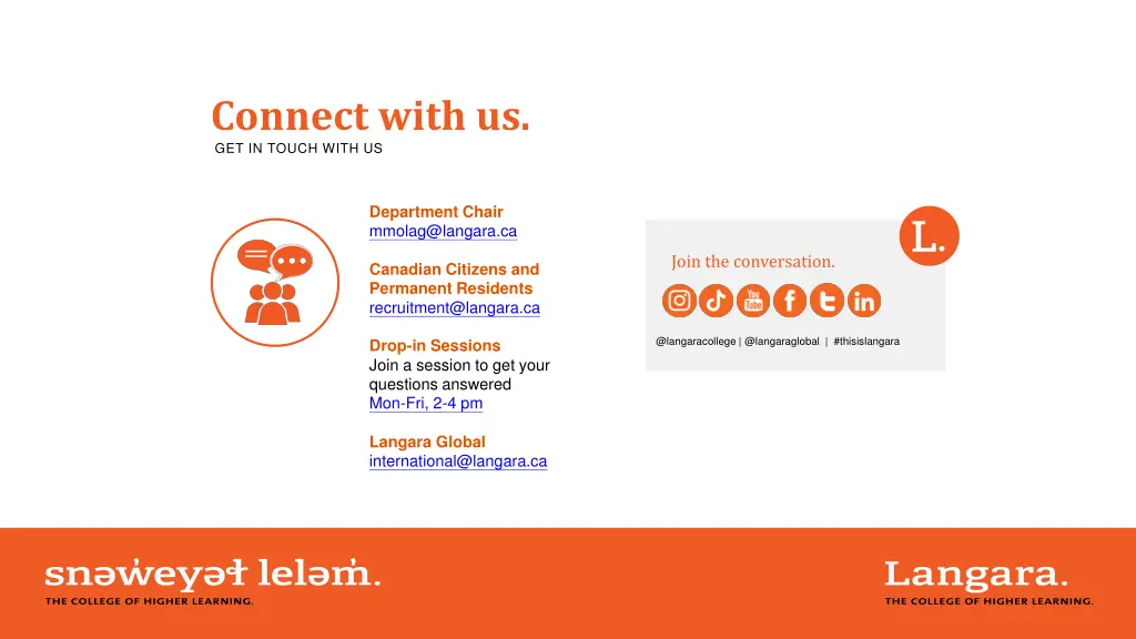 connect with us get in touch with us