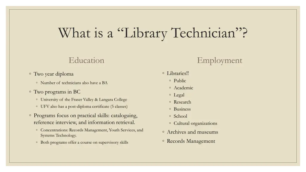 what is a library technician