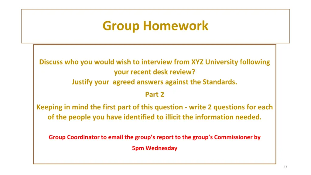 group homework