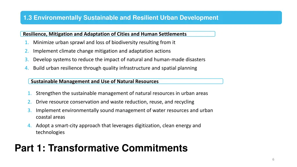 1 3 environmentally sustainable and resilient