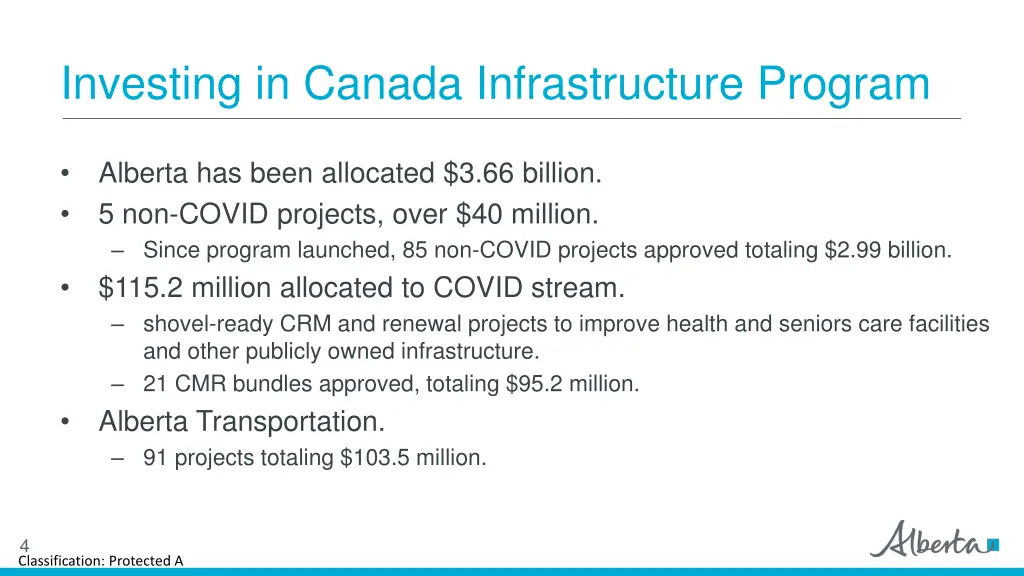 investing in canada infrastructure program