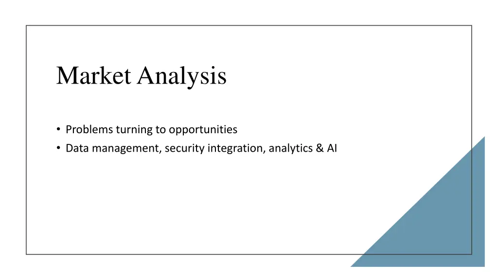 market analysis