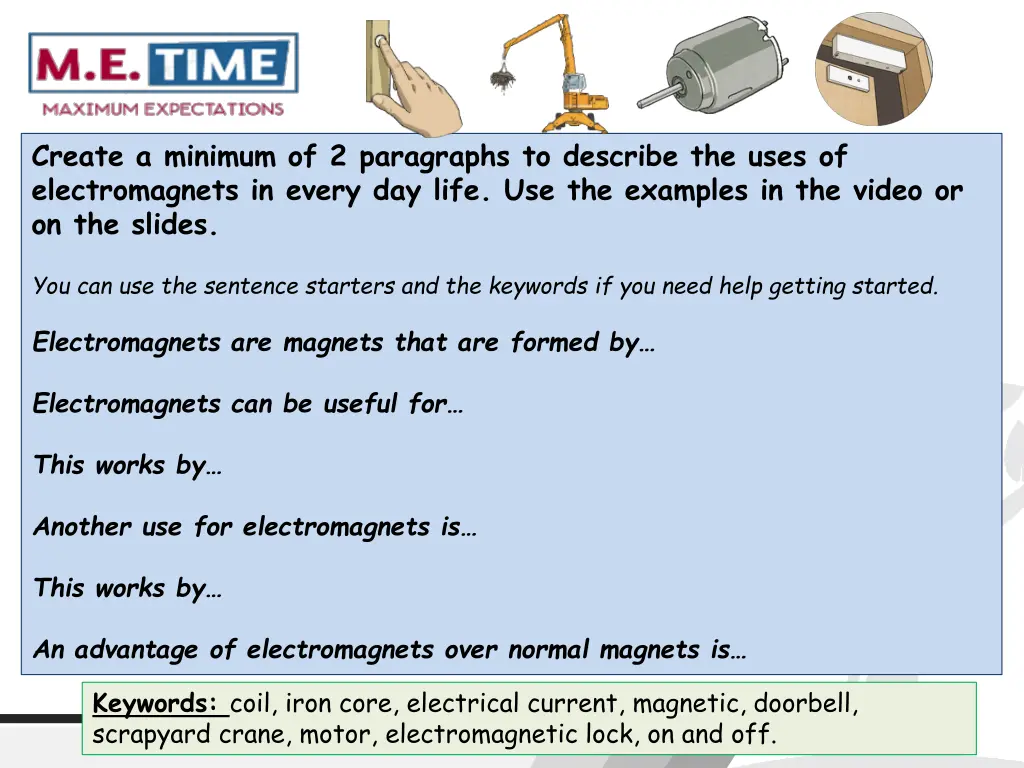 create a minimum of 2 paragraphs to describe