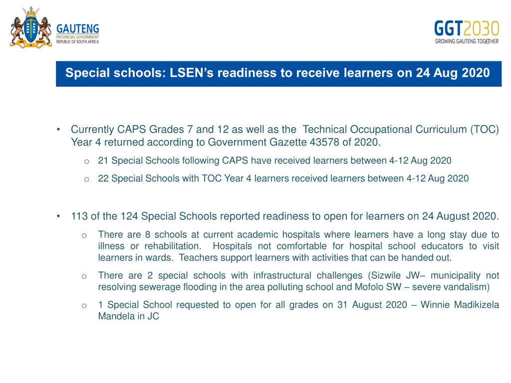 special schools lsen s readiness to receive