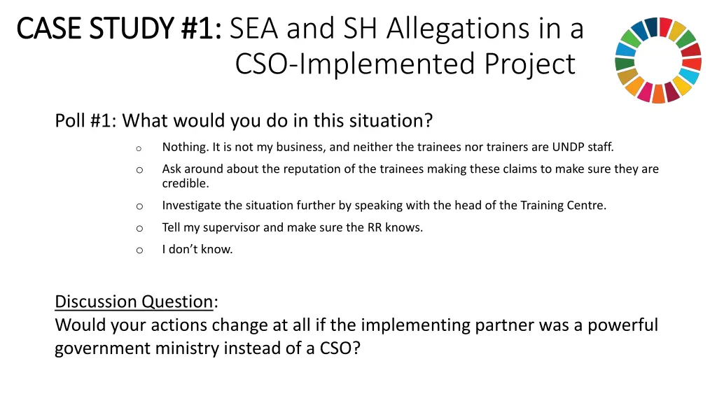 case study 1 case study 1 sea and sh allegations 1