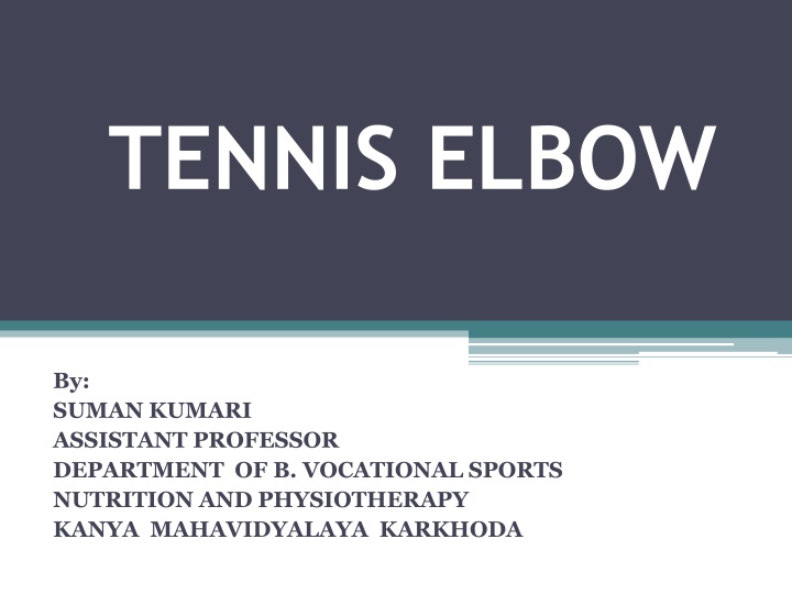 tennis elbow