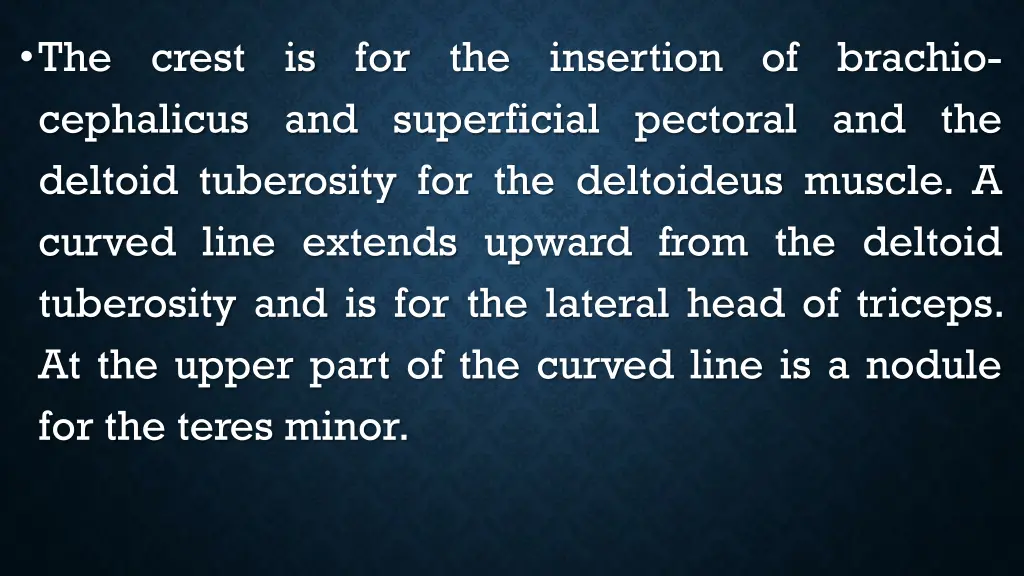 the cephalicus and superficial pectoral