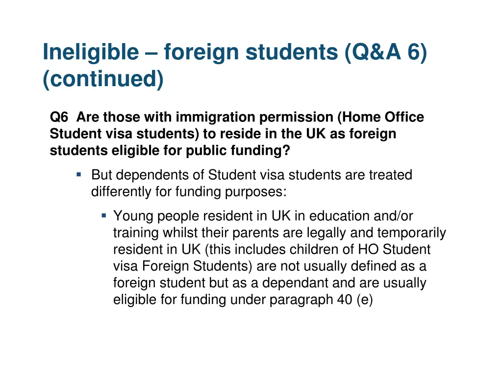 ineligible foreign students q a 6 continued