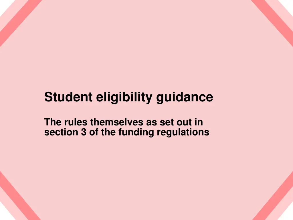 student eligibility guidance