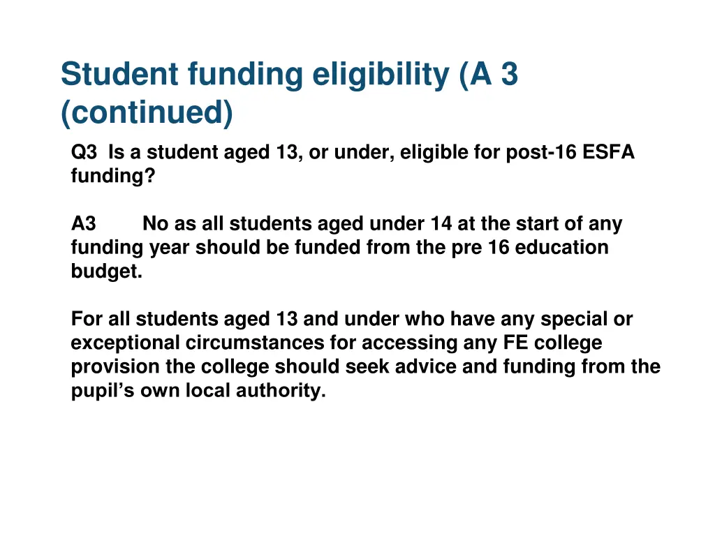 student funding eligibility a 3 continued 1