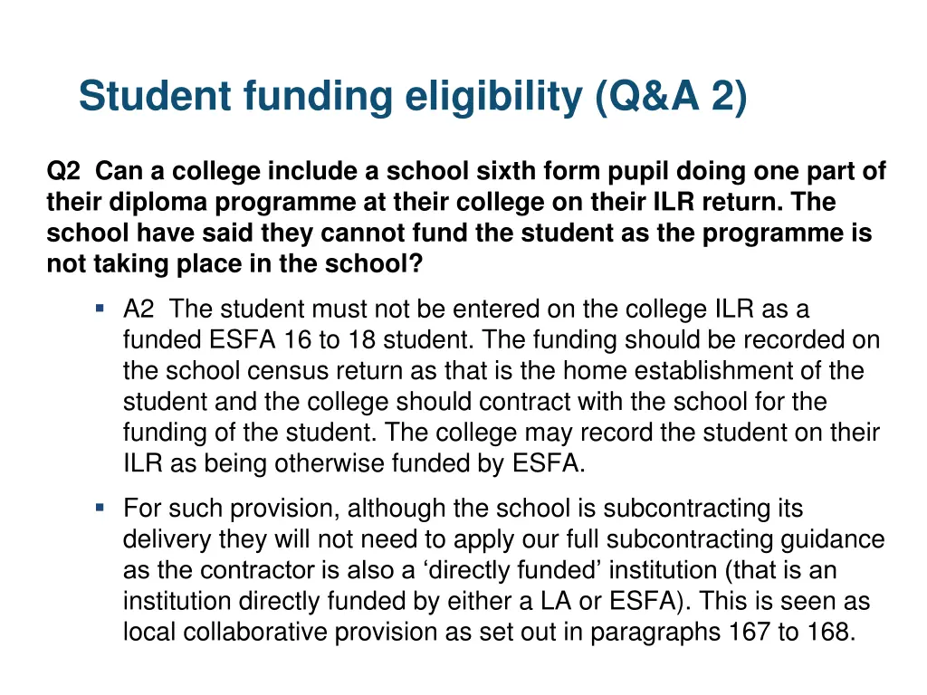 student funding eligibility q a 2