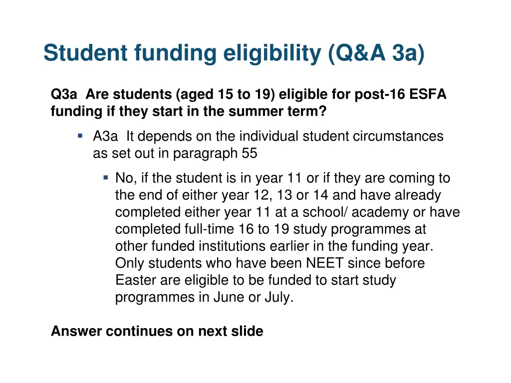 student funding eligibility q a 3a