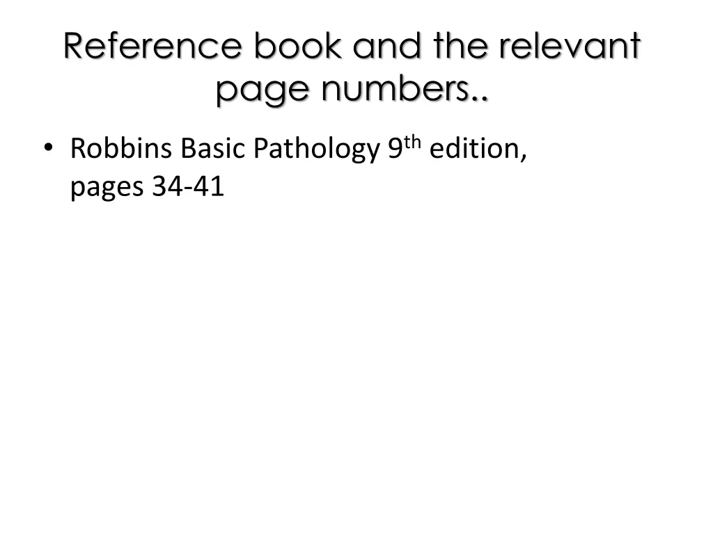 reference book and the relevant page numbers