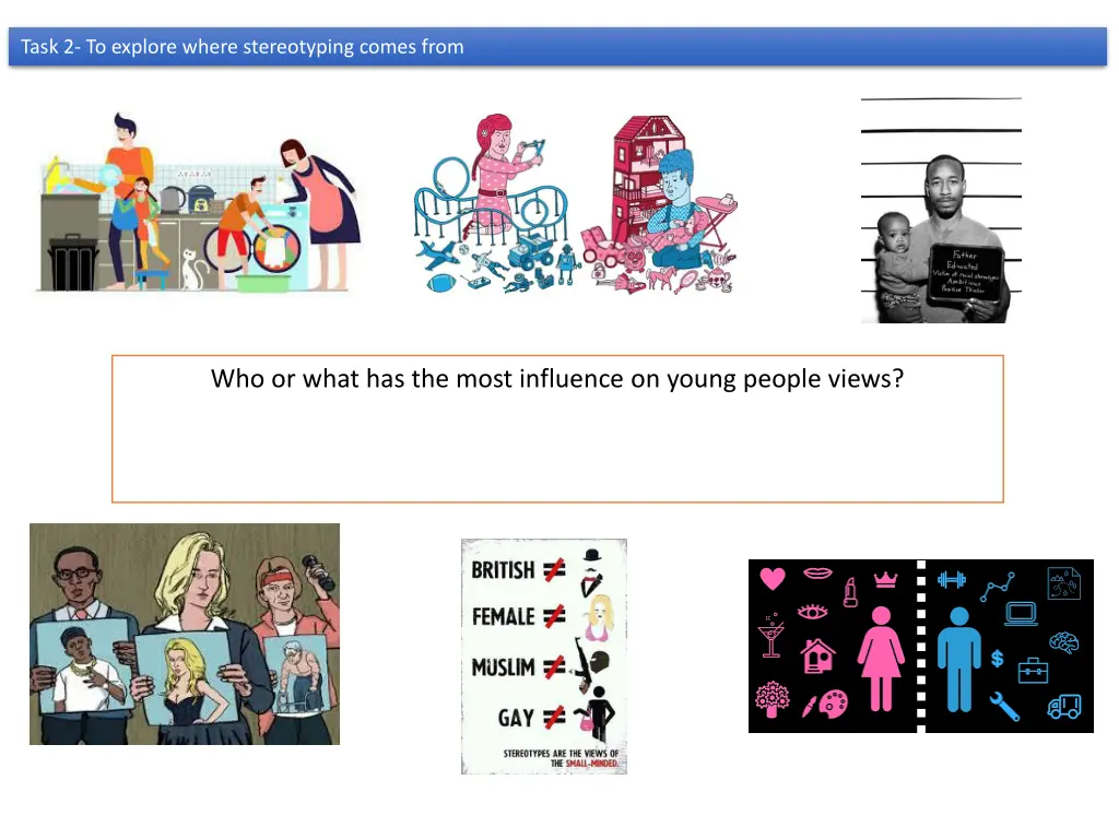 task 2 to explore where stereotyping comes from 1