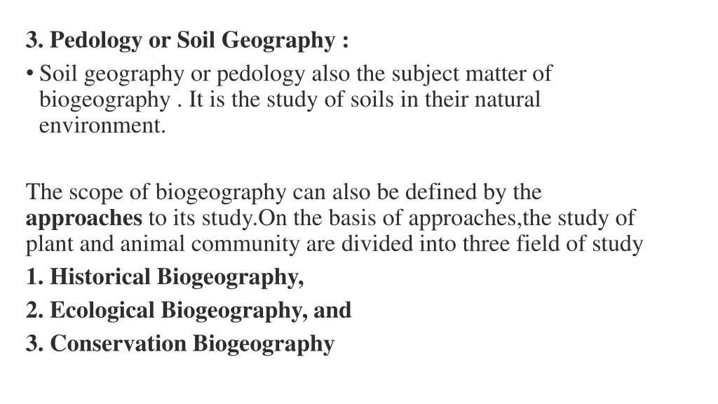 3 pedology or soil geography soil geography