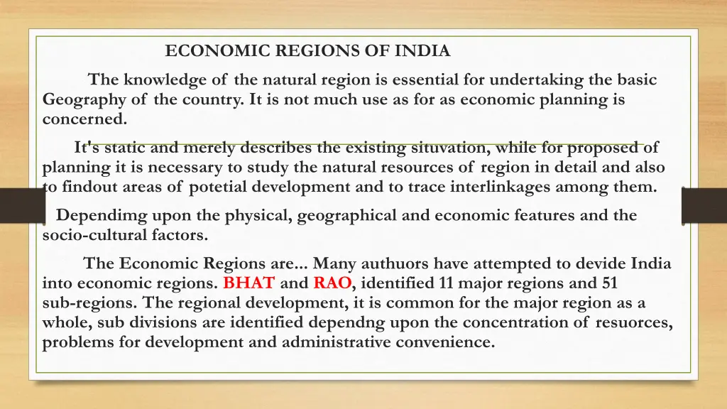 economic regions of india the knowledge