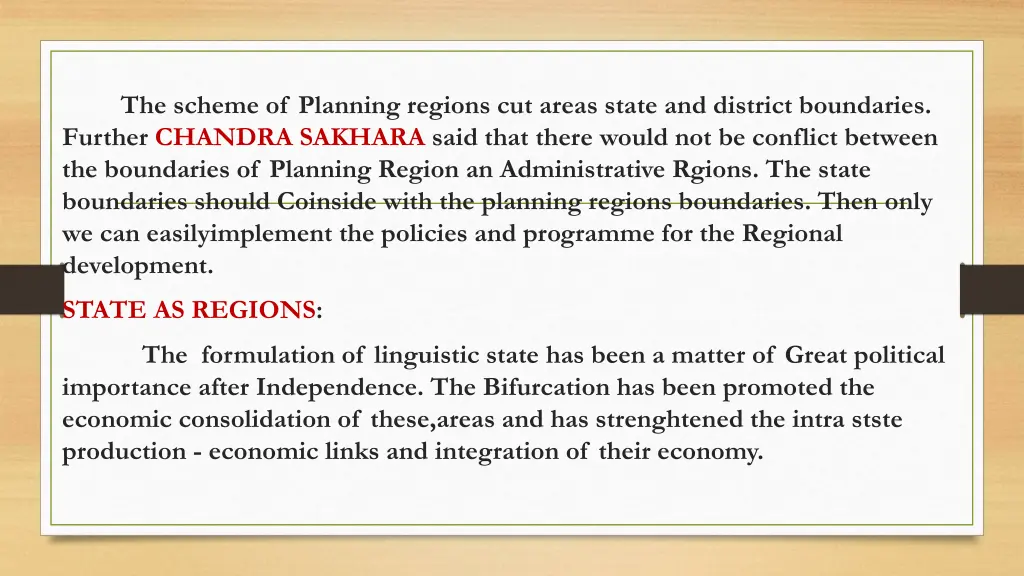 the scheme of planning regions cut areas state