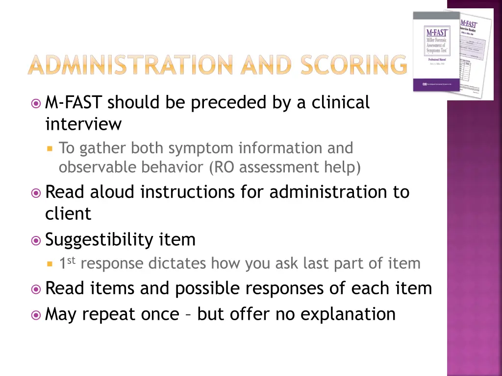 administration and scoring 2