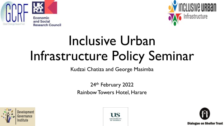 inclusive urban infrastructure policy seminar