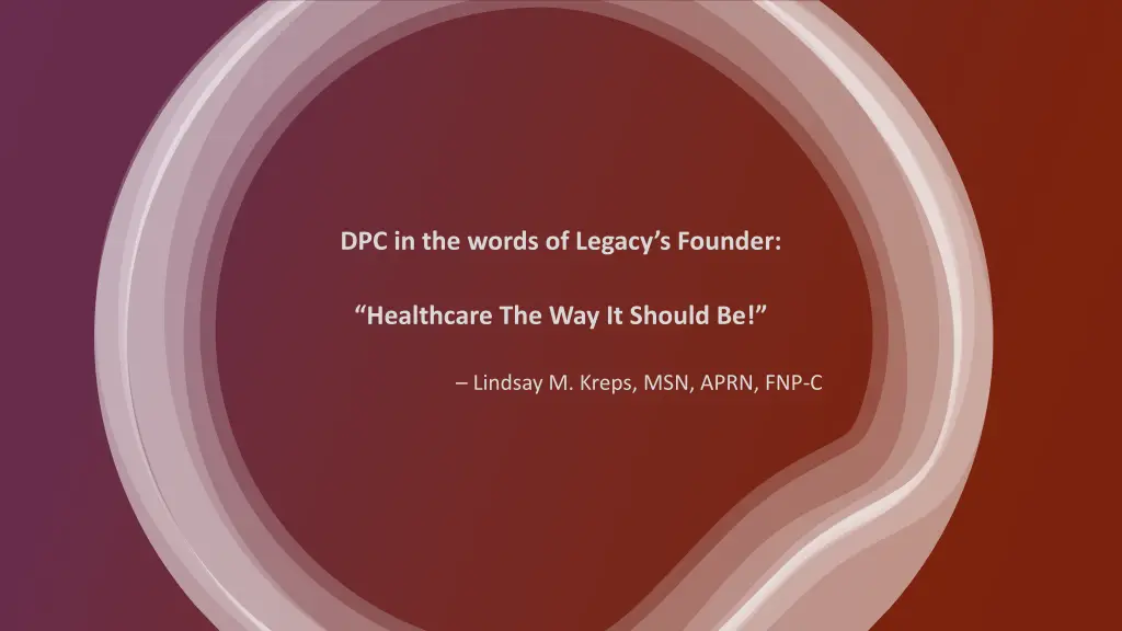 dpc in the words of legacy s founder