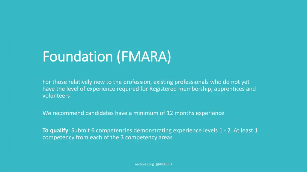 foundation f foundation fmara