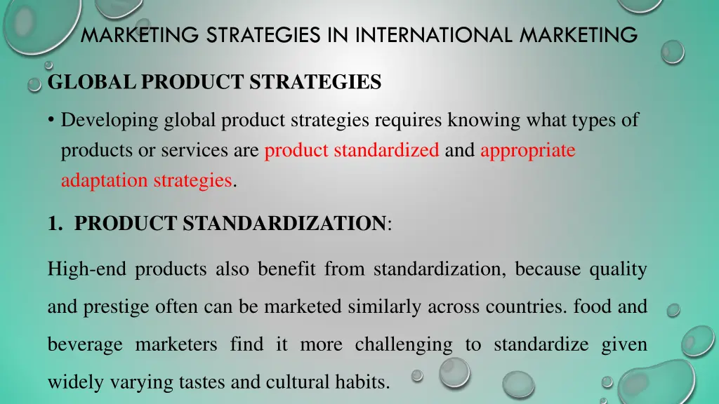 marketing strategies in international marketing