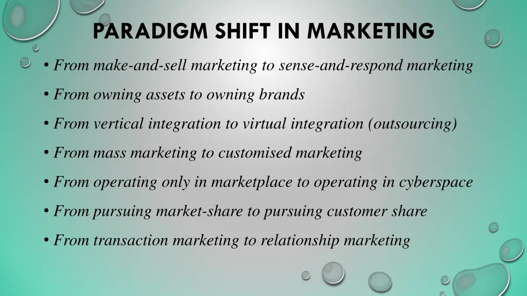 paradigm shift in marketing