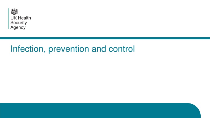 infection prevention and control