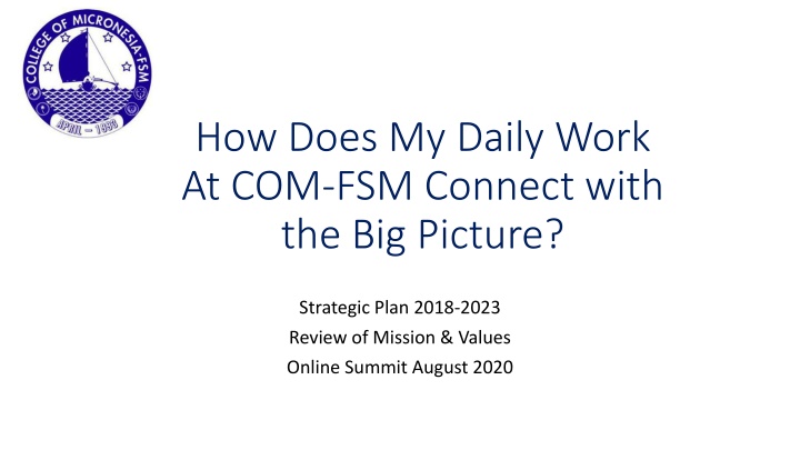 how does my daily work at com fsm connect with