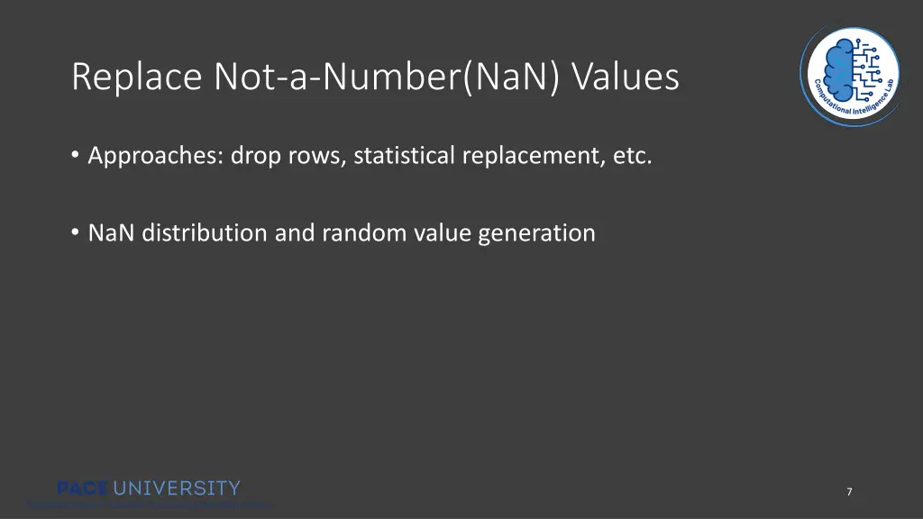 replace not a number nan values