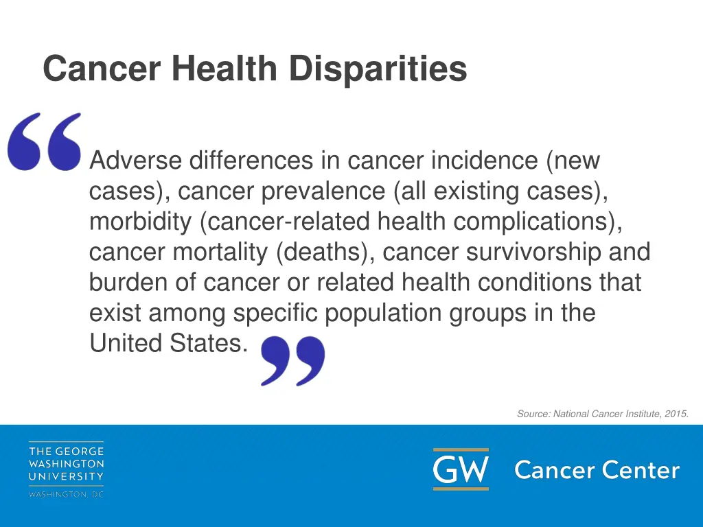 cancer health disparities