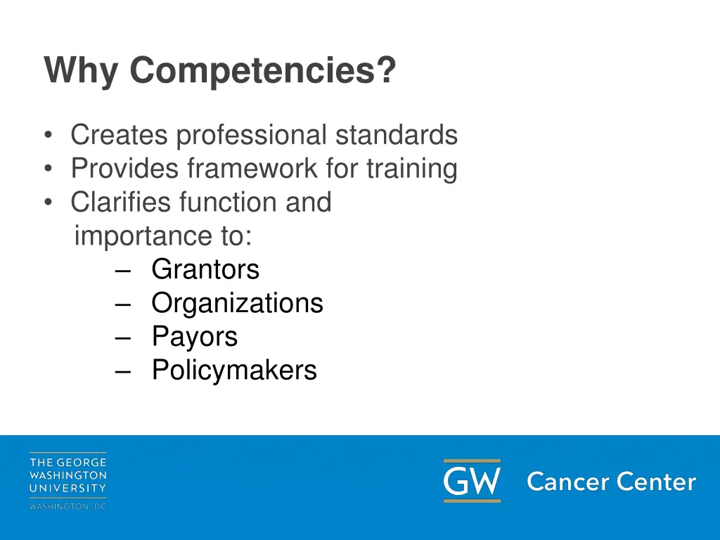 why competencies