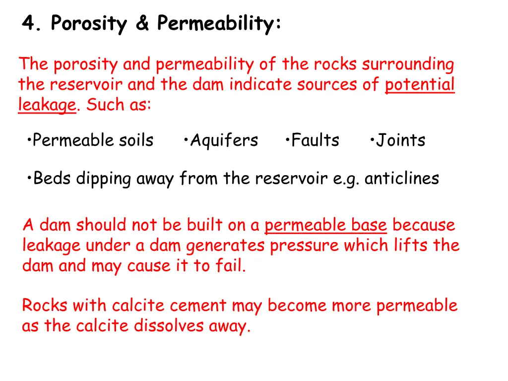 4 porosity permeability