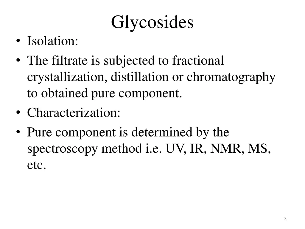 glycosides 1