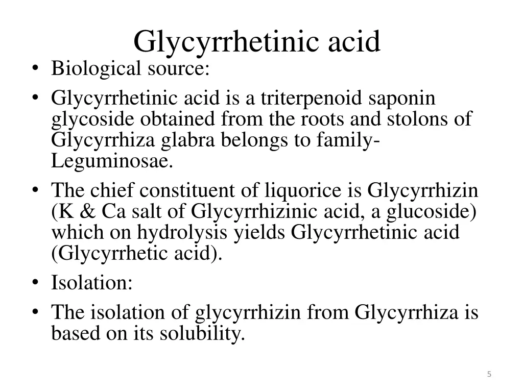 glycyrrhetinic acid biological source