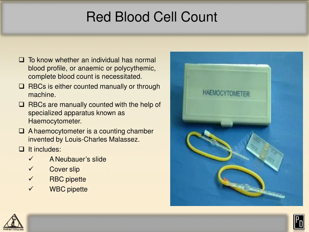 red blood cell count