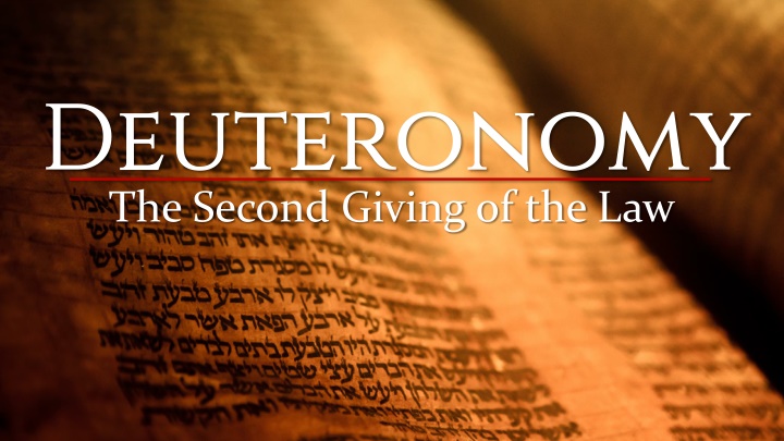 deuteronomy the second giving of the law