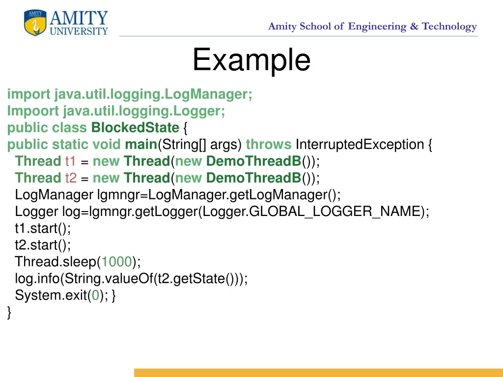 amity school of engineering technology example 2