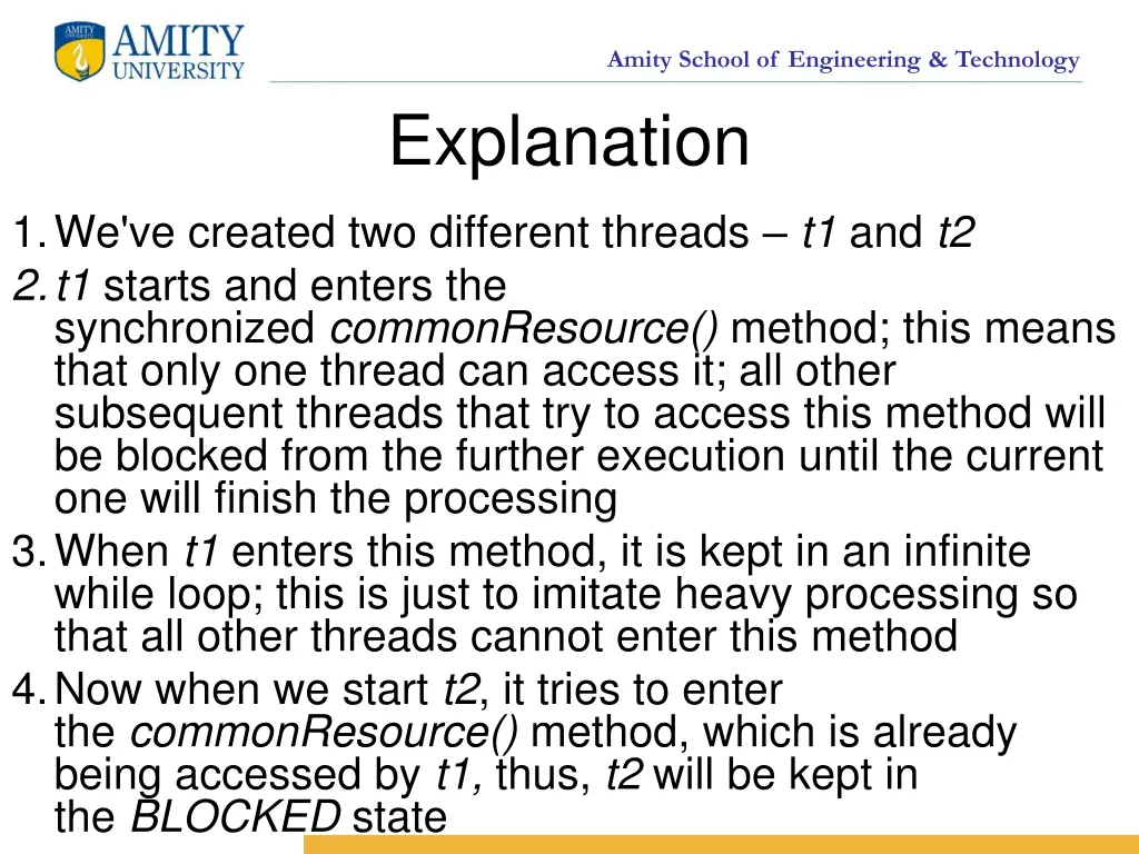 amity school of engineering technology explanation 3