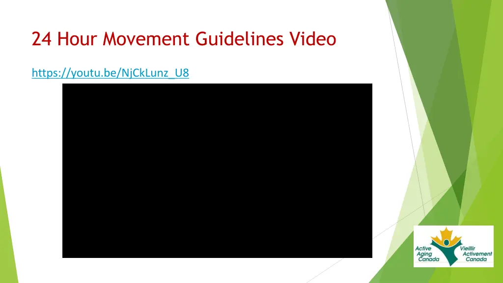 24 hour movement guidelines video