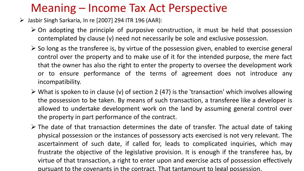 meaning income tax act perspective 2