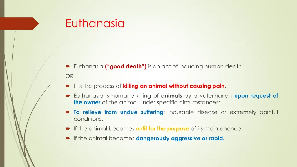 euthanasia