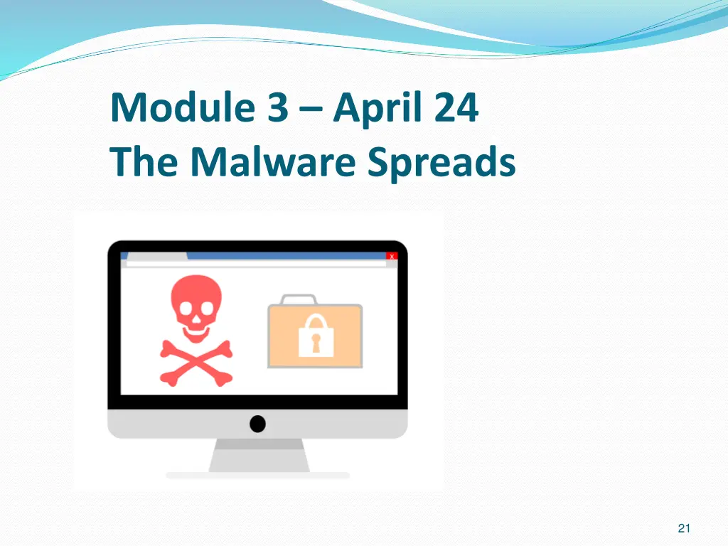 module 3 april 24 the malware spreads